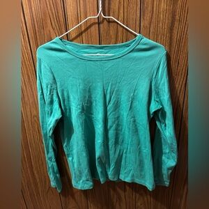 Teal Long Sleeve Women's Top